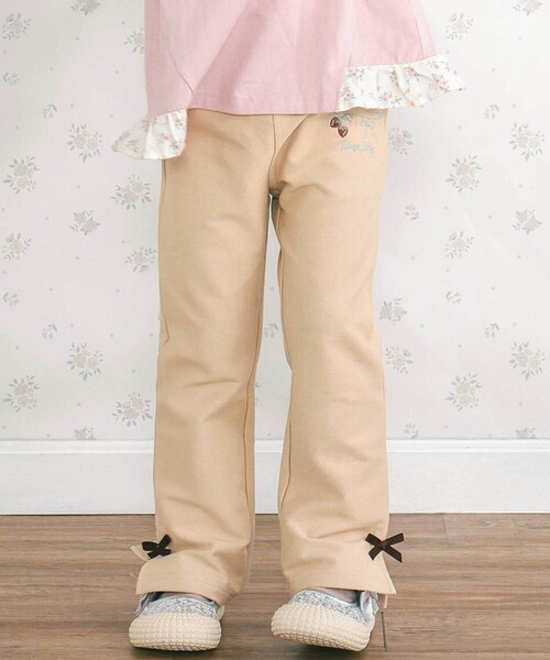 SLAP SLIP（スラップスリップ） パンツ キラキラモチーフ刺しゅう