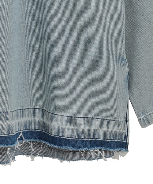 クラネ　デニムトップス CLANE（クラネ） ブラウス シャツ 「CLANE/クラネ」DENIM OVER SKIPPER