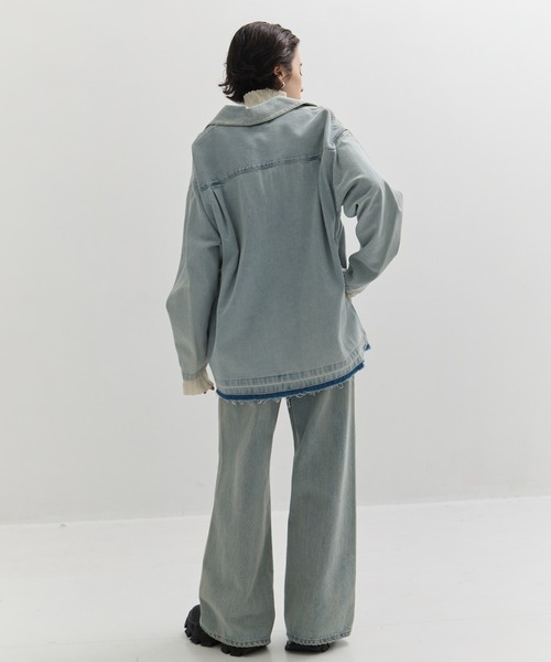 CLANE（クラネ） ブラウス シャツ 「CLANE/クラネ」DENIM OVER SKIPPER