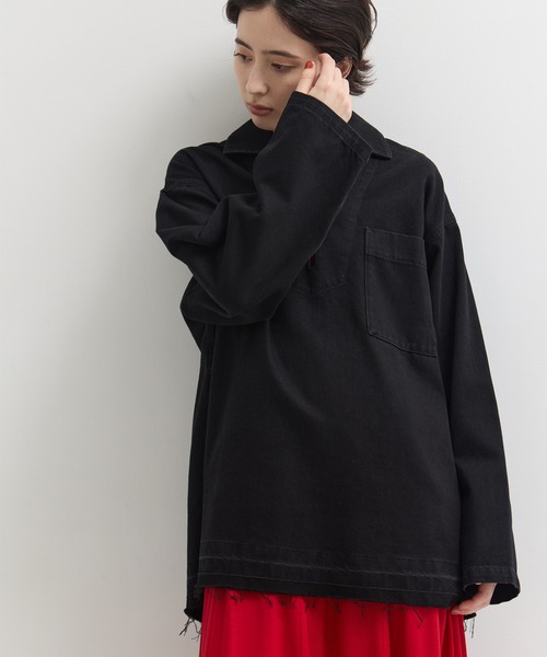 CLANE（クラネ） ブラウス シャツ 「CLANE/クラネ」DENIM OVER SKIPPER