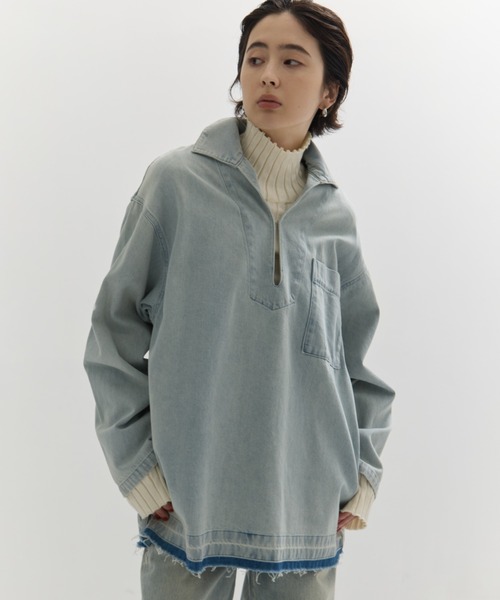 CLANE（クラネ） ブラウス シャツ 「CLANE/クラネ」DENIM OVER SKIPPER