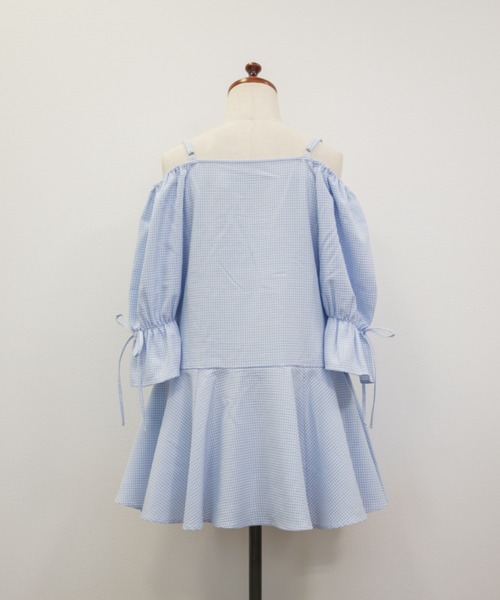 「CLETTE」 半袖ブラウス LL ブルー系その他 レディース_画像8