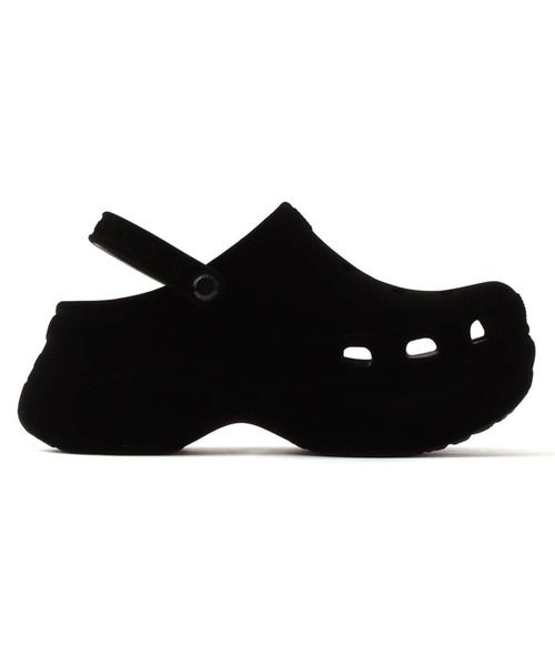 crocs（クロックス） 厚底 サンダル crocs Bae Velvet Clog