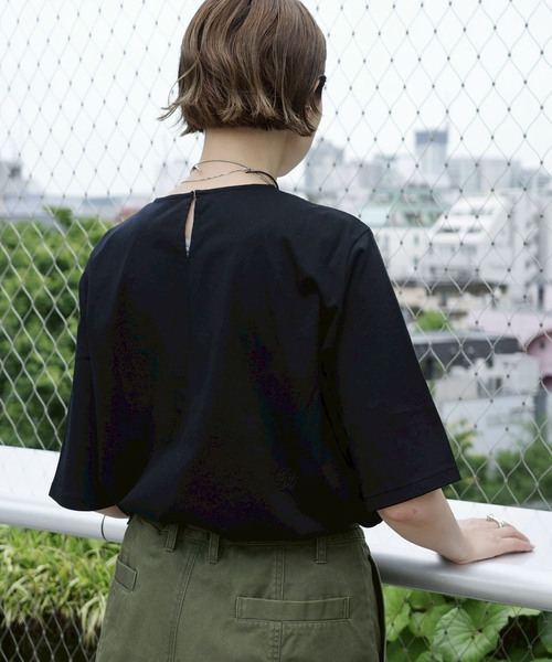 「JOURNAL STANDARD LUXE」 半袖カットソー FREE カーキ レディース_画像4