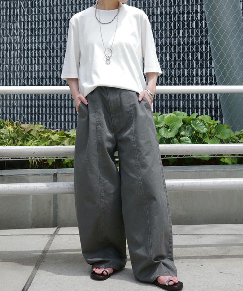 「JOURNAL STANDARD LUXE」 半袖カットソー FREE カーキ レディース_画像8