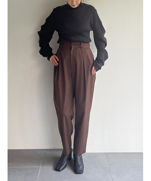 「MIESROHE」 タートルネックニット ONE SIZE グリーン レディース_画像4