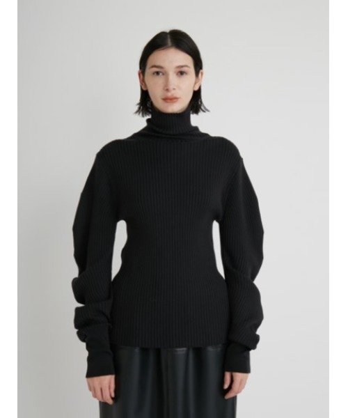 「MIESROHE」 タートルネックニット ONE SIZE グリーン レディース_画像5