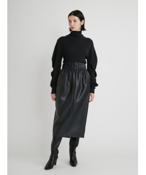 「MIESROHE」 タートルネックニット ONE SIZE グリーン レディース_画像6