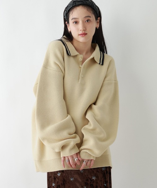 user_abb42bd5ページ RAGEBLUE（レイジブルー） セーター ニット LINE DESIGN KNIT POLO