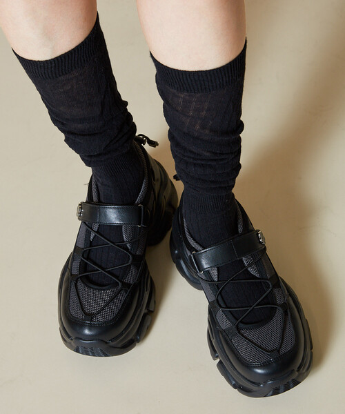 PUBLUX（パブリュクス） ローカットスニーカー 24.5 グレー レディース