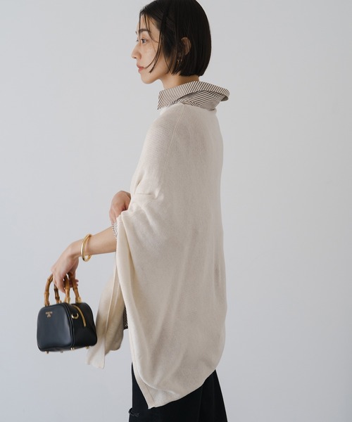 「LOUNGEDRESS」 ポンチョ FREE ブラック レディース_画像3