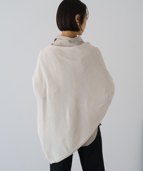 「LOUNGEDRESS」 ポンチョ FREE ブラック レディース_画像4