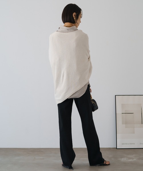 「LOUNGEDRESS」 ポンチョ FREE ブラック レディース_画像8