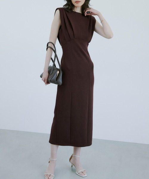 「anuans」 ノースリーブワンピース SMALL ホワイト レディース_画像2