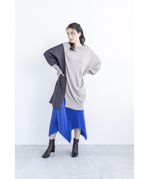 「OSMOSIS」 長袖ニット ONE SIZE ピンク レディース_画像2