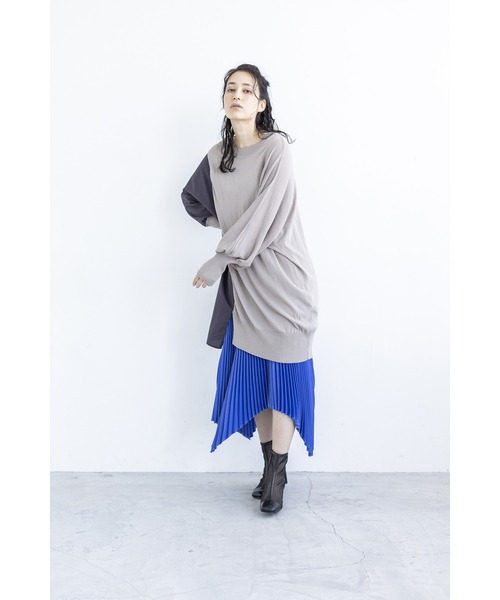 「OSMOSIS」 長袖ニット ONE SIZE ピンク レディース_画像4