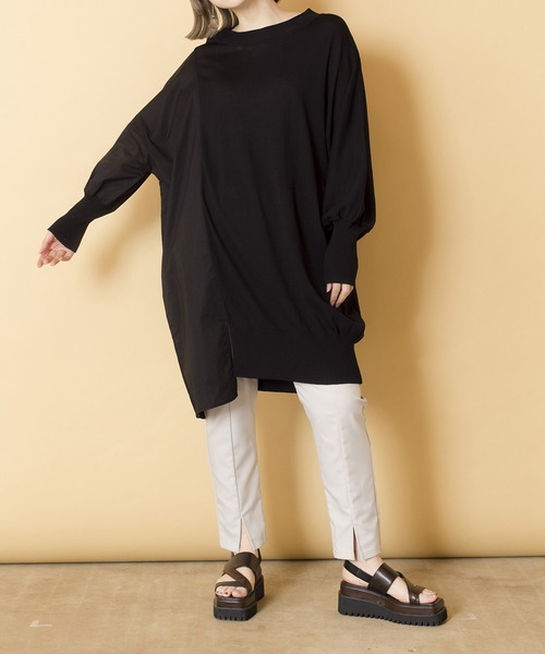 「OSMOSIS」 長袖ニット ONE SIZE ピンク レディース_画像9