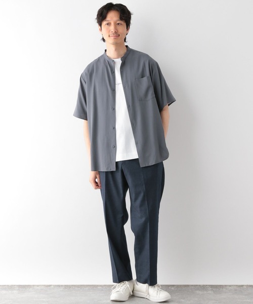 「GLOBAL WORK」 半袖シャツ MEDIUM ブルー メンズ_画像2