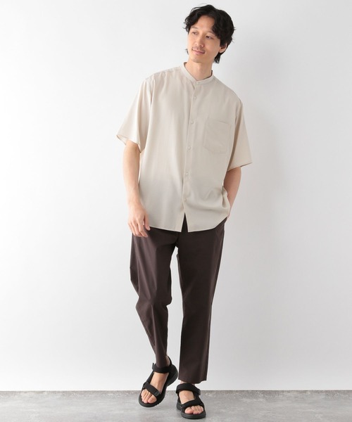 「GLOBAL WORK」 半袖シャツ MEDIUM ブルー メンズ_画像6