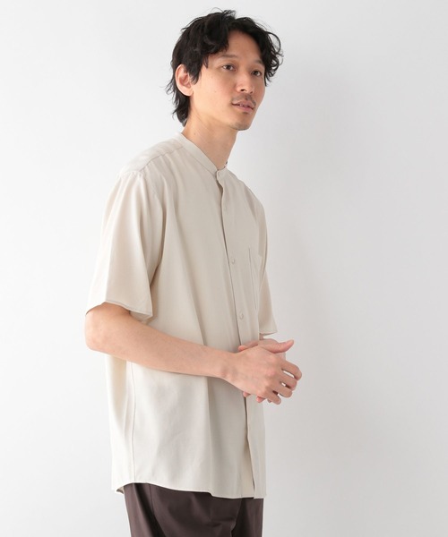 「GLOBAL WORK」 半袖シャツ MEDIUM ブルー メンズ_画像8