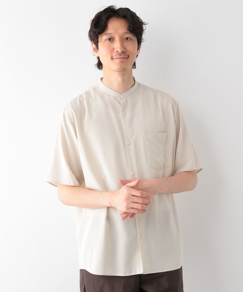 「GLOBAL WORK」 半袖シャツ MEDIUM ブルー メンズ_画像9