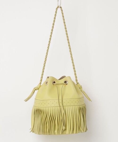 J&M DAVIDSON イエロー レザートートバッグ J&M Davidson（J＆Mデヴィッドソン） 」 トートバッグ - イエロー