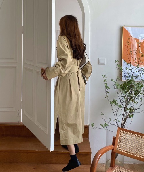 「SETUP7」 「maison breeze」長袖ワンピース FREE ベージュ レディース_画像4