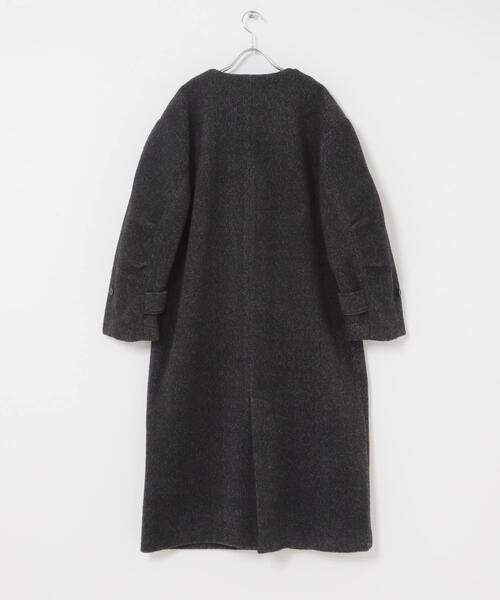 18245✨フェンディ ボア ロングコート ブラック 黒 42 L レディース HUG.U（ハグユー） ボアコート ロング アウター ロングコート フード