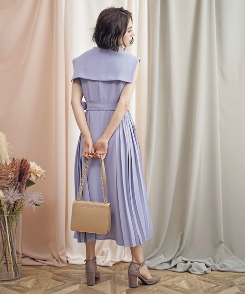「NOELA」 ノースリーブワンピース M ベージュ レディースの画像