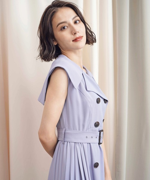 「NOELA」 ノースリーブワンピース M ベージュ レディースの画像