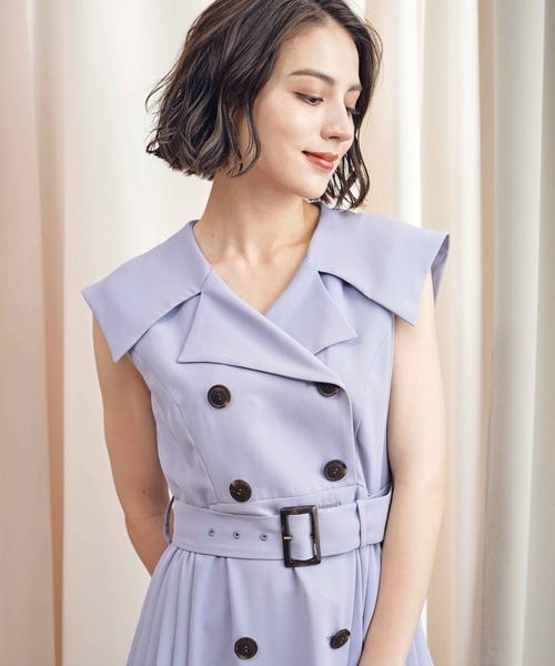 「NOELA」 ノースリーブワンピース M ベージュ レディースの画像