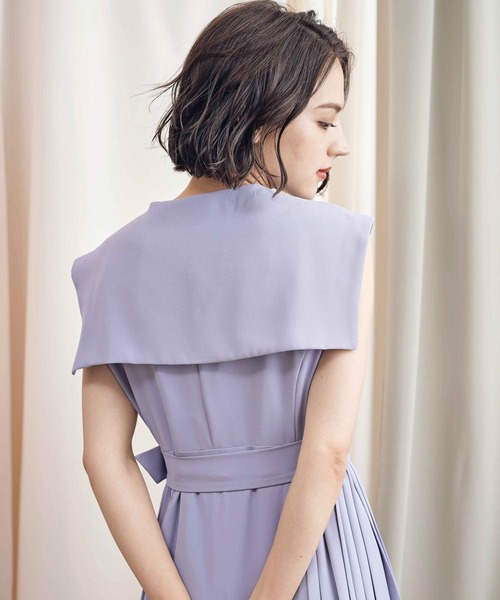 「NOELA」 ノースリーブワンピース M ベージュ レディースの画像