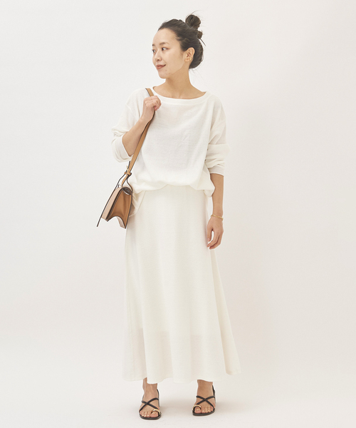 「Plage」 ロングスカート 38 ネイビー レディース_画像3