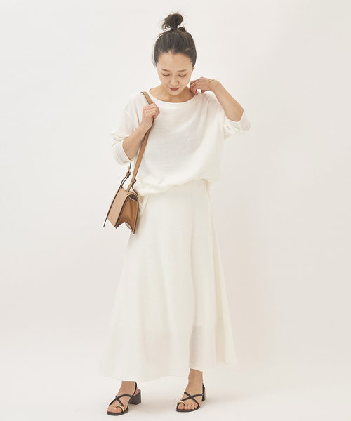 「Plage」 ロングスカート 38 ネイビー レディース_画像4