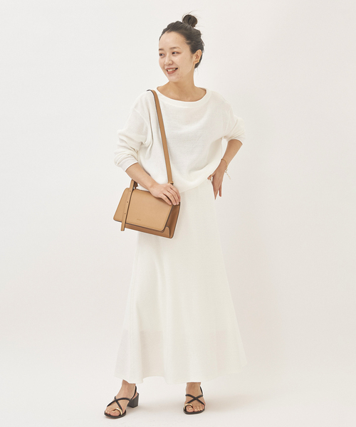 「Plage」 ロングスカート 38 ネイビー レディース_画像5