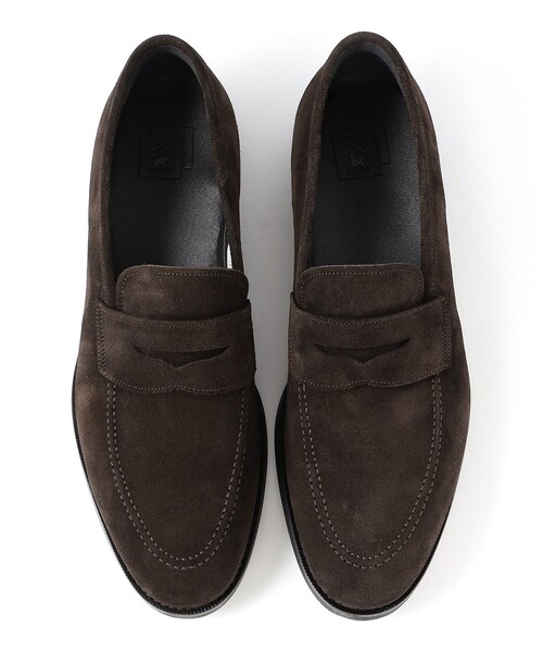 「三陽山長」 ローファー 26.0cm ダークブラウン メンズ_画像4