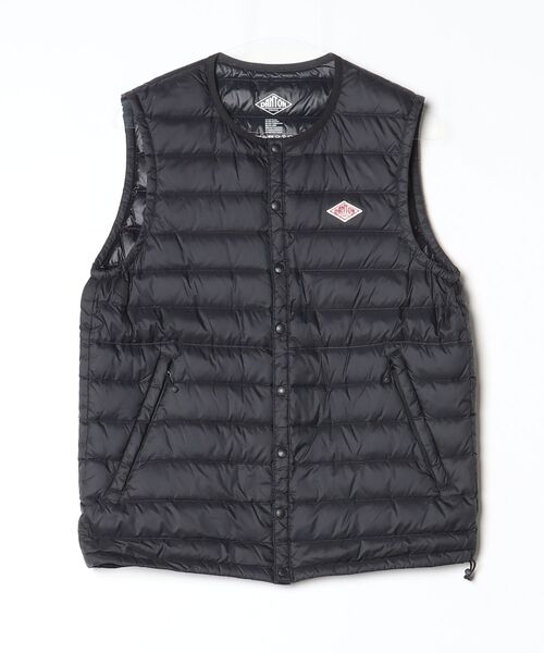 DANTON ダウンベスト ブラック 40 Danton（ダントン） 刺繍ダウンベスト 40 ブラック メンズ : ZOZOTOWN