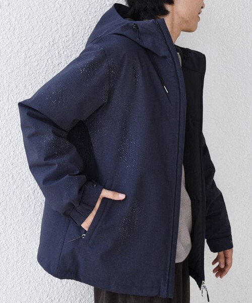 「SHIPS any」 中綿ブルゾン LARGE ネイビー メンズ