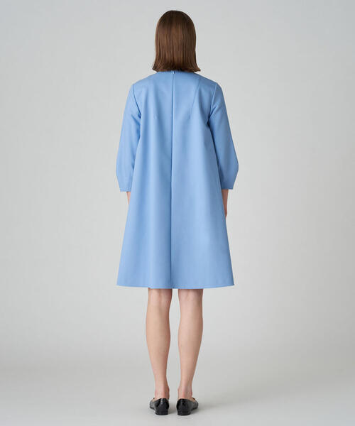 「BALLSEY」 7分袖ワンピース 36 ネイビー レディース_画像4