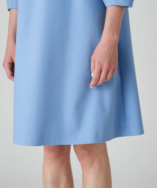 「BALLSEY」 7分袖ワンピース 36 ネイビー レディース_画像8