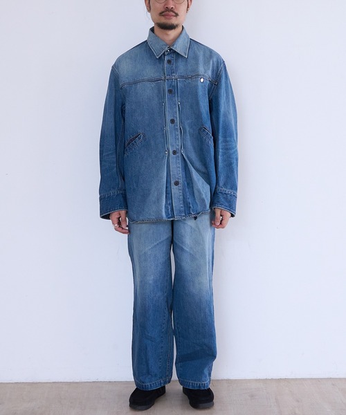 Tamme（タム） シャツ Tamme DENIM TRUCKER SHIRT (26S0347) メンズ