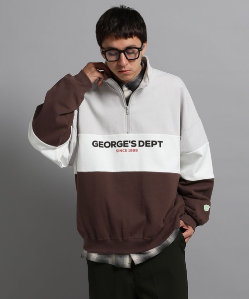 「GEORGE'S」 スウェットカットソー MEDIUM グレー系その他 メンズ_画像3