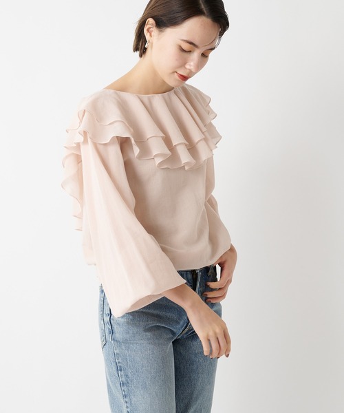 「Whim Gazette」 長袖ブラウス FREE ブラック レディース_画像5