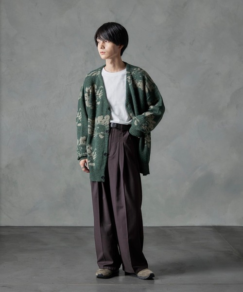 「Nilway」 ニットカーディガン LARGE グレー メンズ_画像7