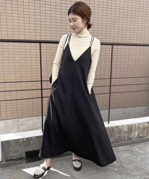 「Spick \u0026 Span」 キャミソールワンピース 38 ブラック レディースの画像