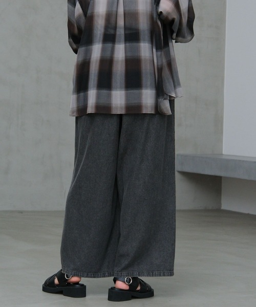 LAKOLE（ラコレ） ワイドパンツ ジーンズ デニム デニムパンツ