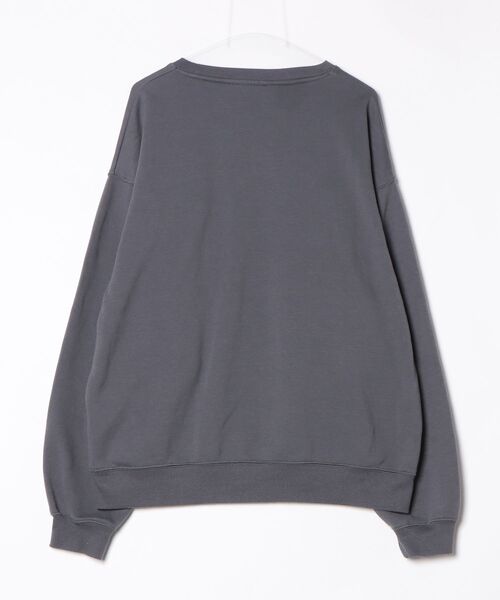 「ZIP FIVE」 スウェットカットソー LARGE グレー レディース_画像2