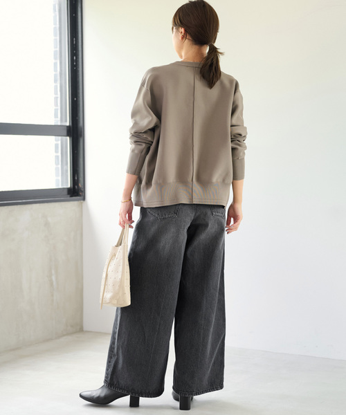 「JOURNAL STANDARD relume」 デニムパンツ 36 チャコールグレー レディースの画像