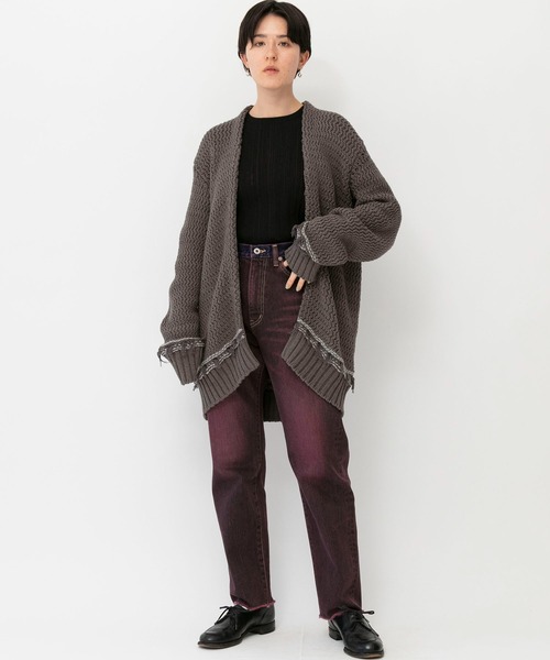 「Johnbull」 ニットカーディガン MEDIUM ナチュラル レディース_画像3