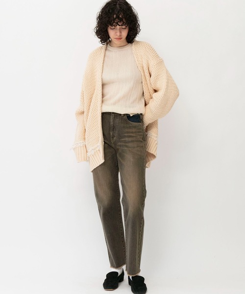 「Johnbull」 ニットカーディガン MEDIUM ナチュラル レディース_画像5